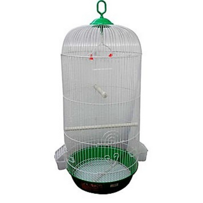 Jaula Grande Redonda para Aves de 33 X 33 X 72 Centimetros