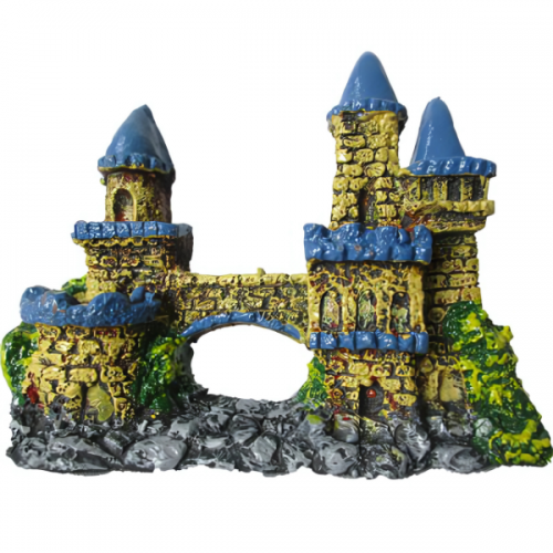 Adorno de Resina para Acuario en Forma de Castillo #09  16 X 6 X 10 Centimetros