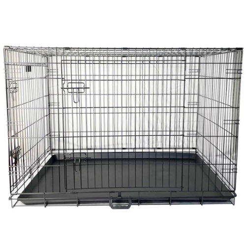 Jaula Reforzada para Perros con 2 Puertas 107 X 68 X 75 Centimetros