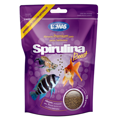 Alimento para Peces Herbivoros Spirulina Boost de 70 Gramos