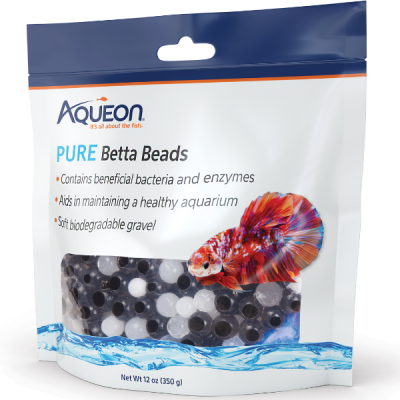 Perlas de Hidrogel con Bacteria para Bettas Pure Betta Beads Blanco y Negro  de