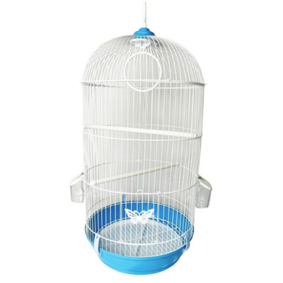 Jaula Grande Redonda para Aves de 33 X 33 X 72 Centimetros